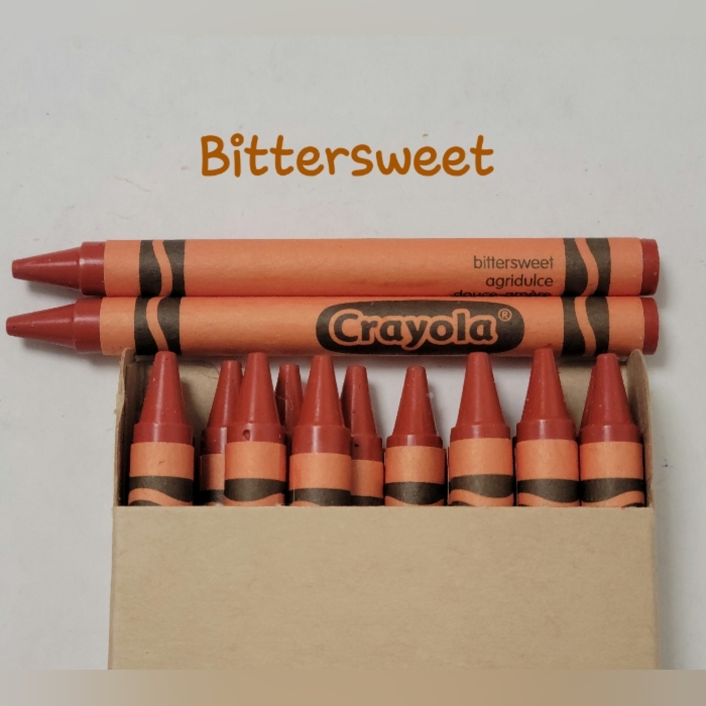 16ct Crayola Crayons (Bittersweet) Single Color Bulk Lot